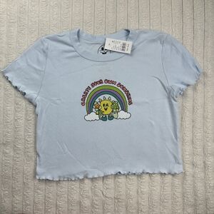 Pacsun Baby Blue Sunshine Top